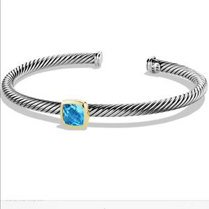 David Yurman Silver and Gold Topaz Bracelet!
